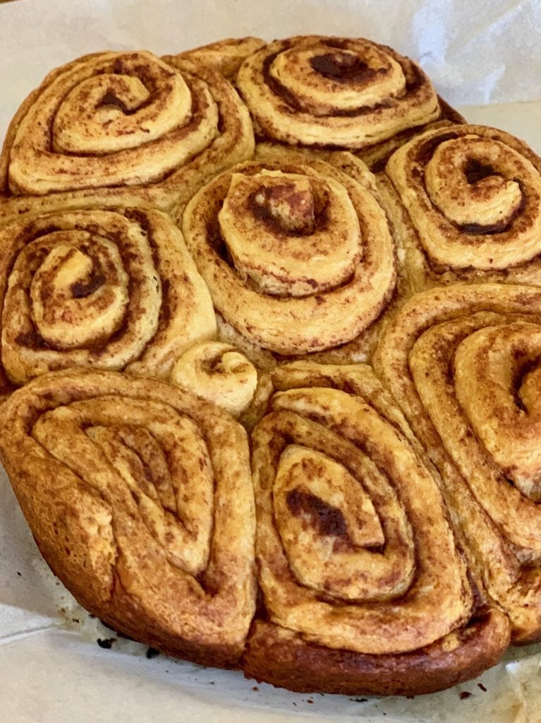 Cinnamon roll pull apart fully cooked