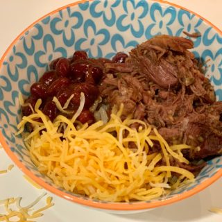 Beef barbacoa bowl