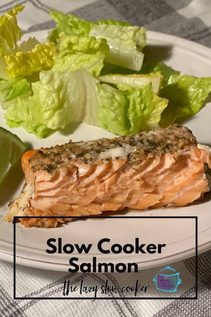 salmon on plate with a salad