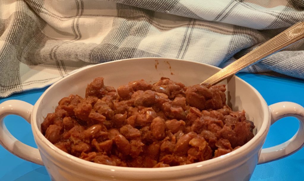 Bowl of baked beans