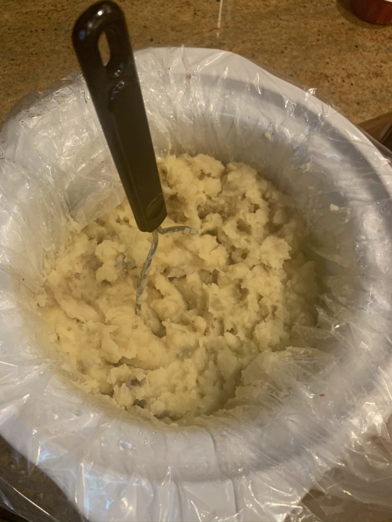 Lazy Slow cooker mashed potatoes