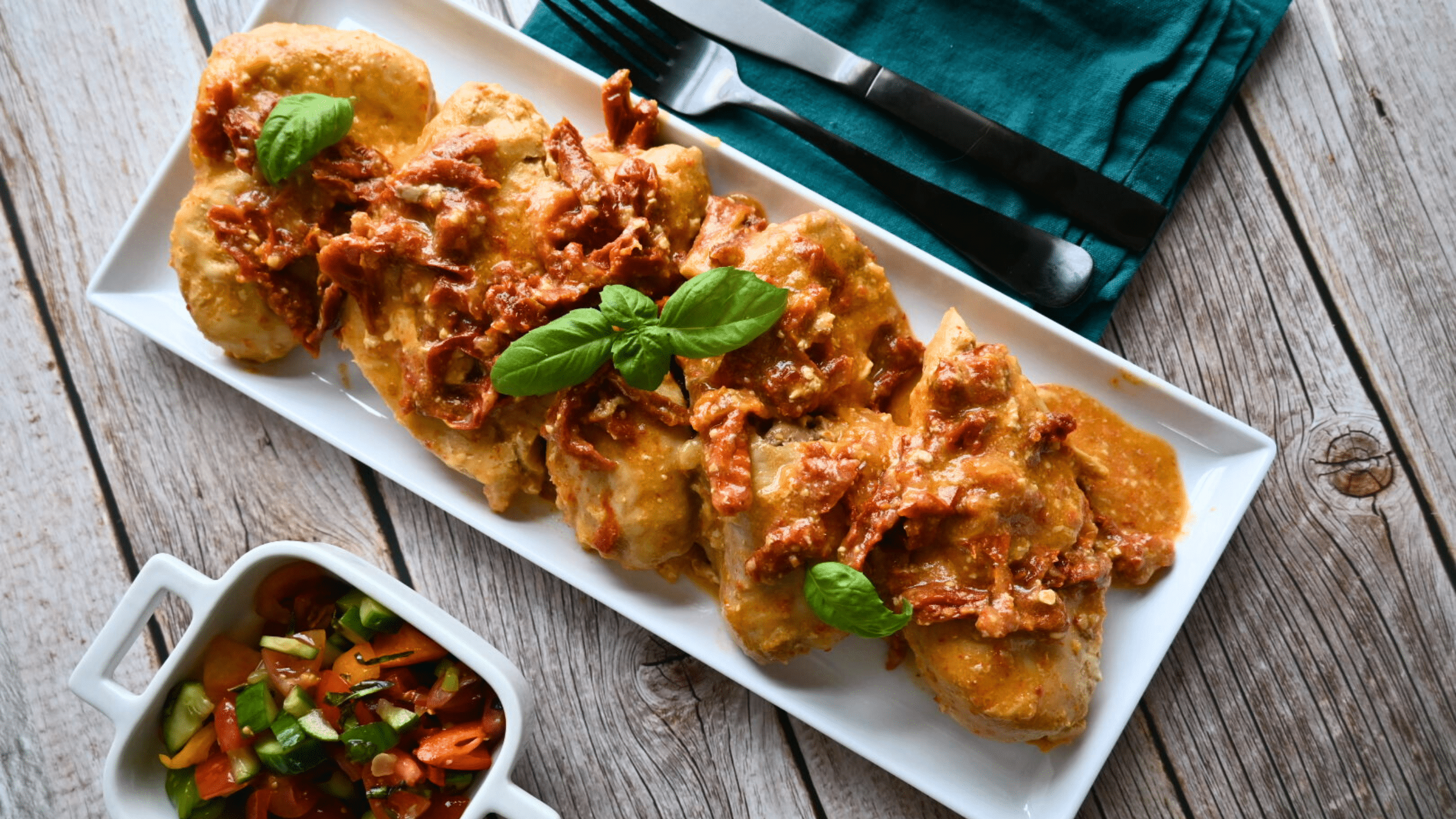 Slow Cooker Creamy Sun Dried Tomato Chicken