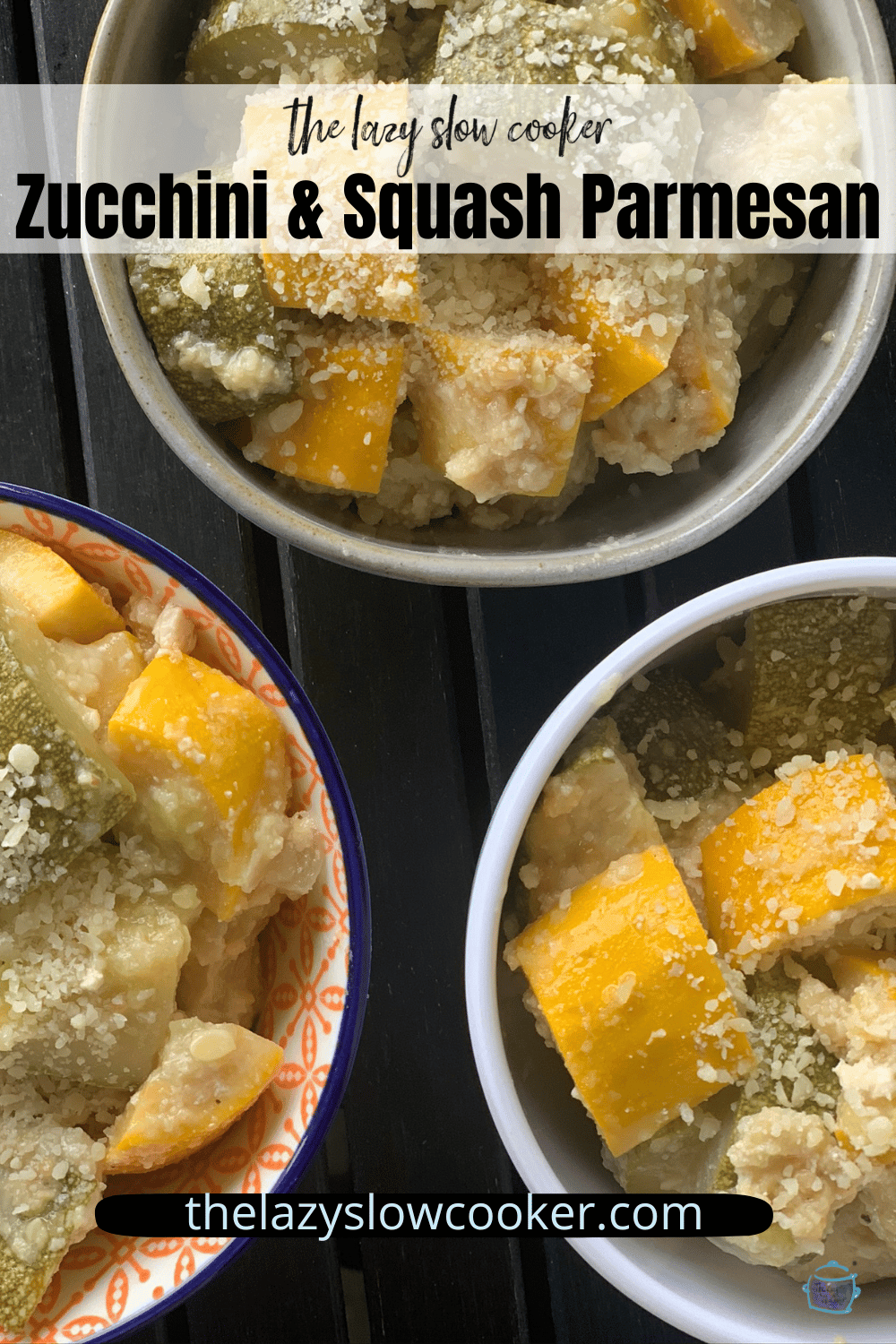 Slow Cooker Zucchini and Squash Parmesan The Lazy Slow Cooker