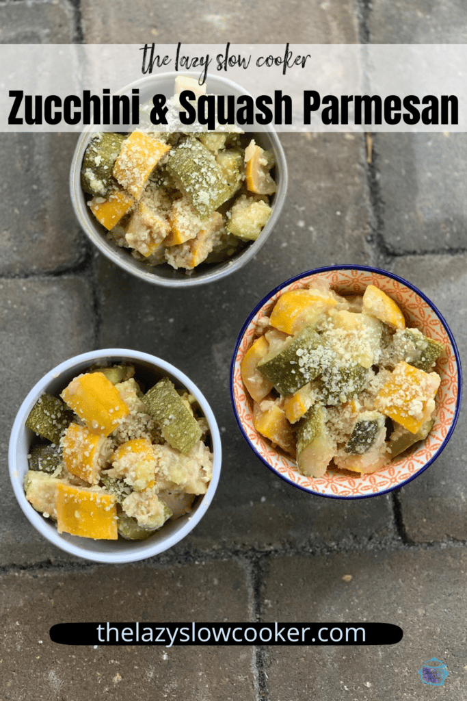 Slow Cooker Zucchini and Squash Parmesan - The Lazy Slow Cooker