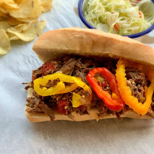 Lazy Slow Cooker Italian Roast Beef The Lazy Slow Cooker