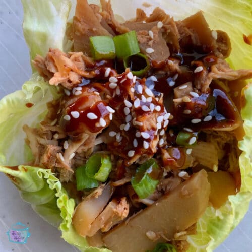 Lazy Slow Cooker Chicken Lettuce Wraps The Lazy Slow Cooker
