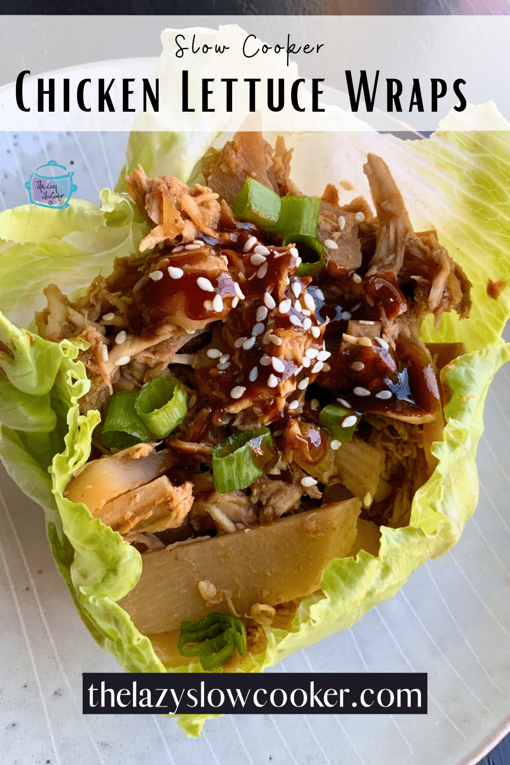 Lazy Slow Cooker Chicken Lettuce Wraps The Lazy Slow Cooker