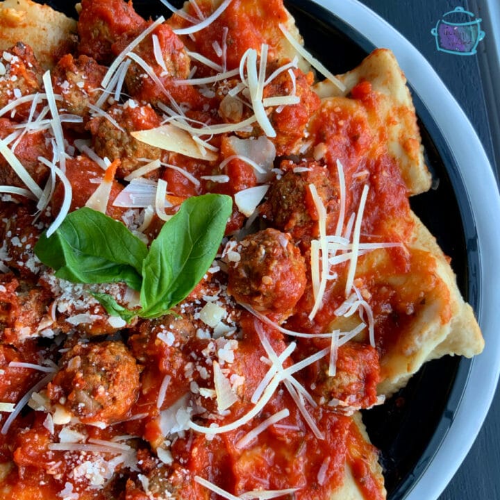 Lazy Slow Cooker Meatballs With Ravioli The Lazy Slow Cooker