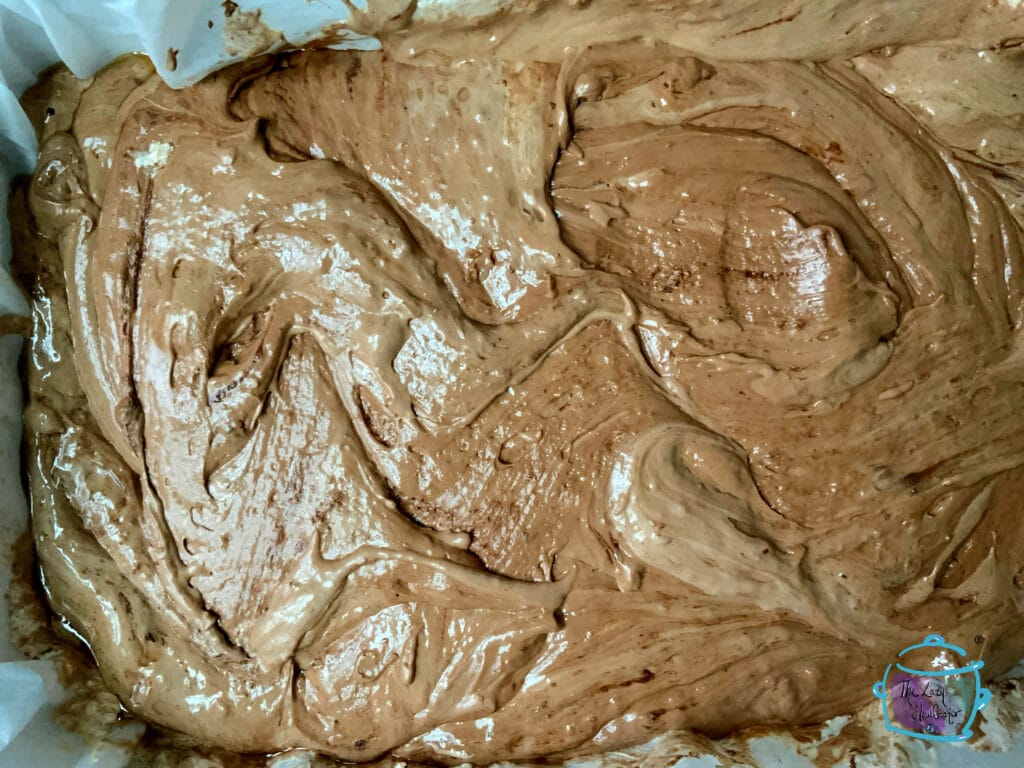 Fudge ingredients all melted and mixed together