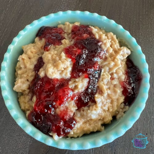 Slow Cooker Peanut Butter & Jelly Oatmeal The Lazy Slow Cooker