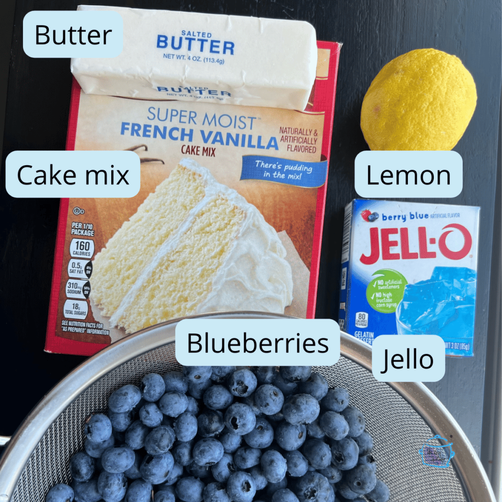 slow cooker blueberry cobbler ingredients