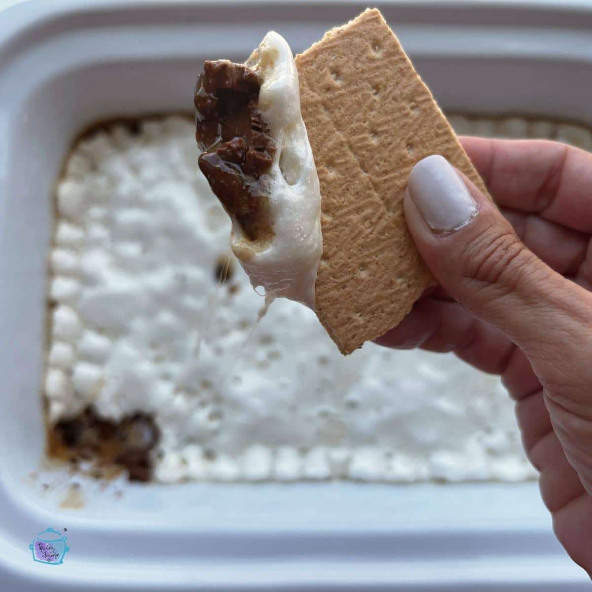 Slow Cooker Indoor S'Mores Dip The Lazy Slow Cooker
