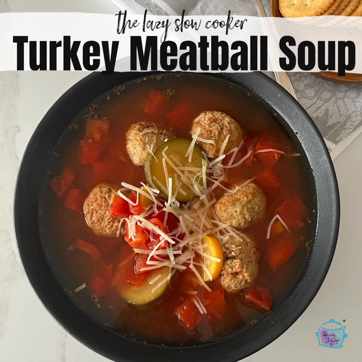 Slow Cooker Turkey Meatball Soup The Lazy Slow Cooker