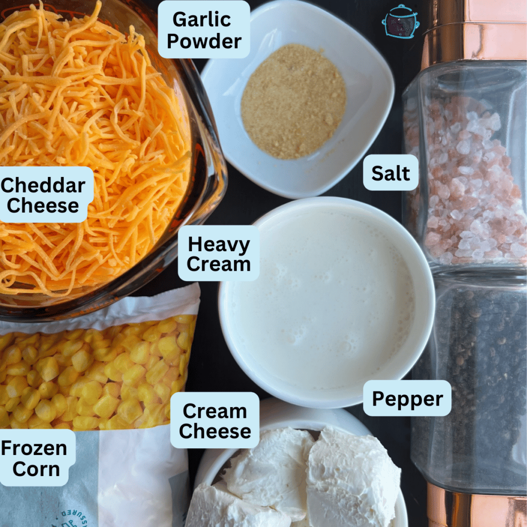 slow cooker cheddar creamed corn ingredients