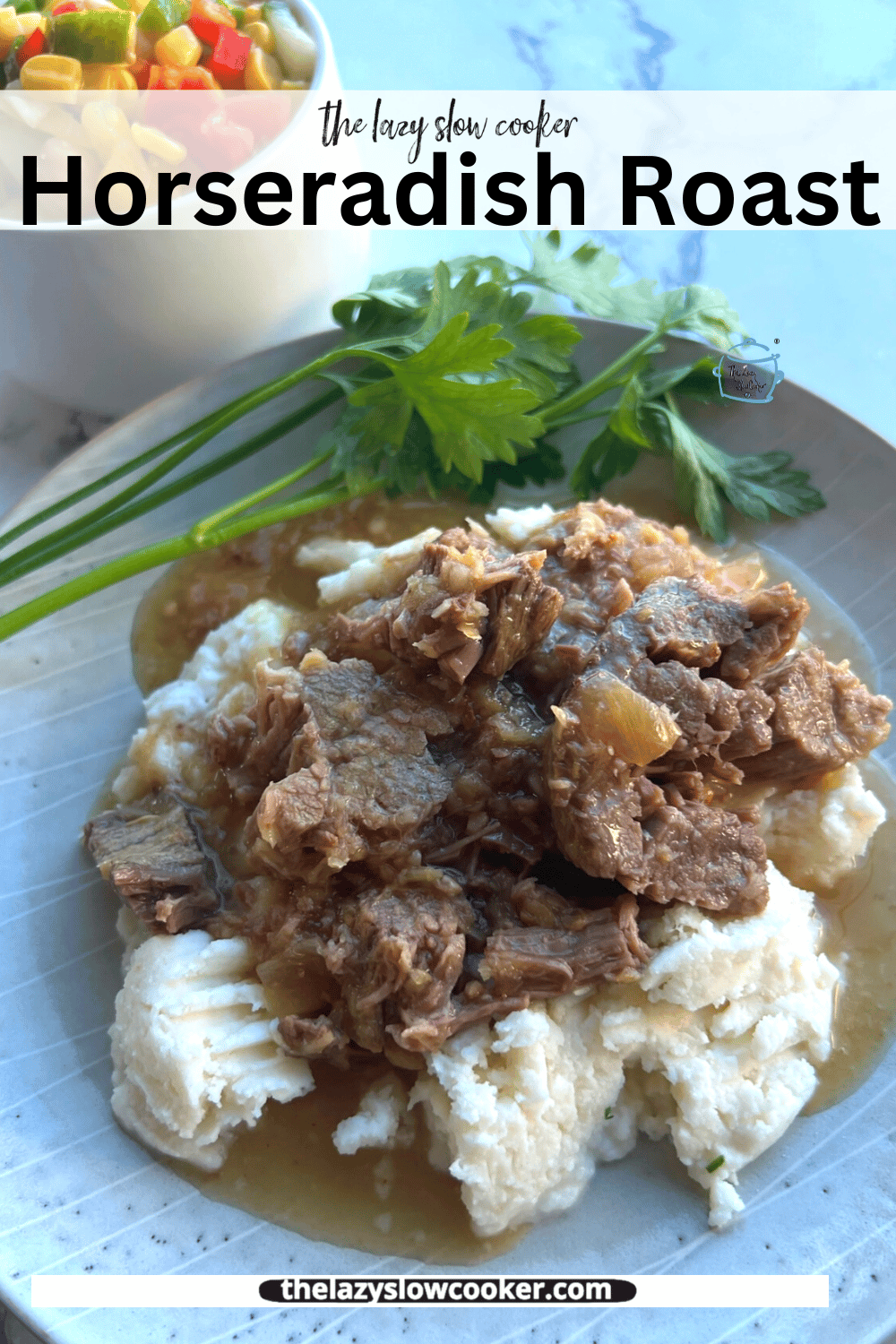 Slow Cooker Eye of Round Roast With Horseradish The Lazy Slow Cooker