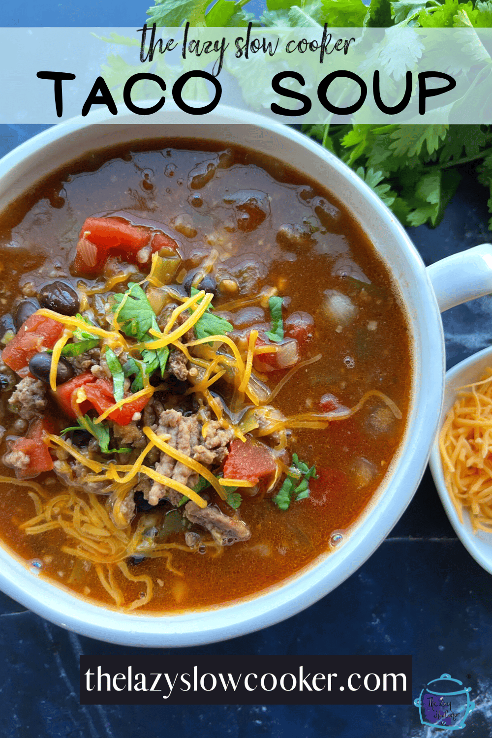 Lazy Slow Cooker Taco Soup - The Lazy Slow Cooker