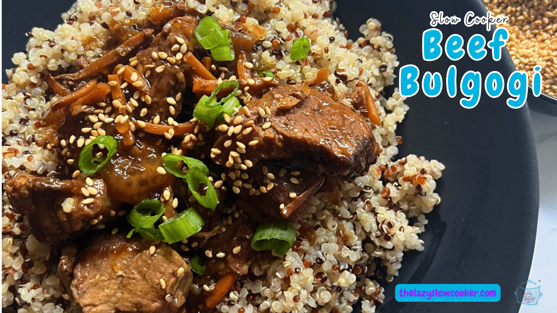 Slow Cooker Korean Beef Bulgogi - The Lazy Slow Cooker I