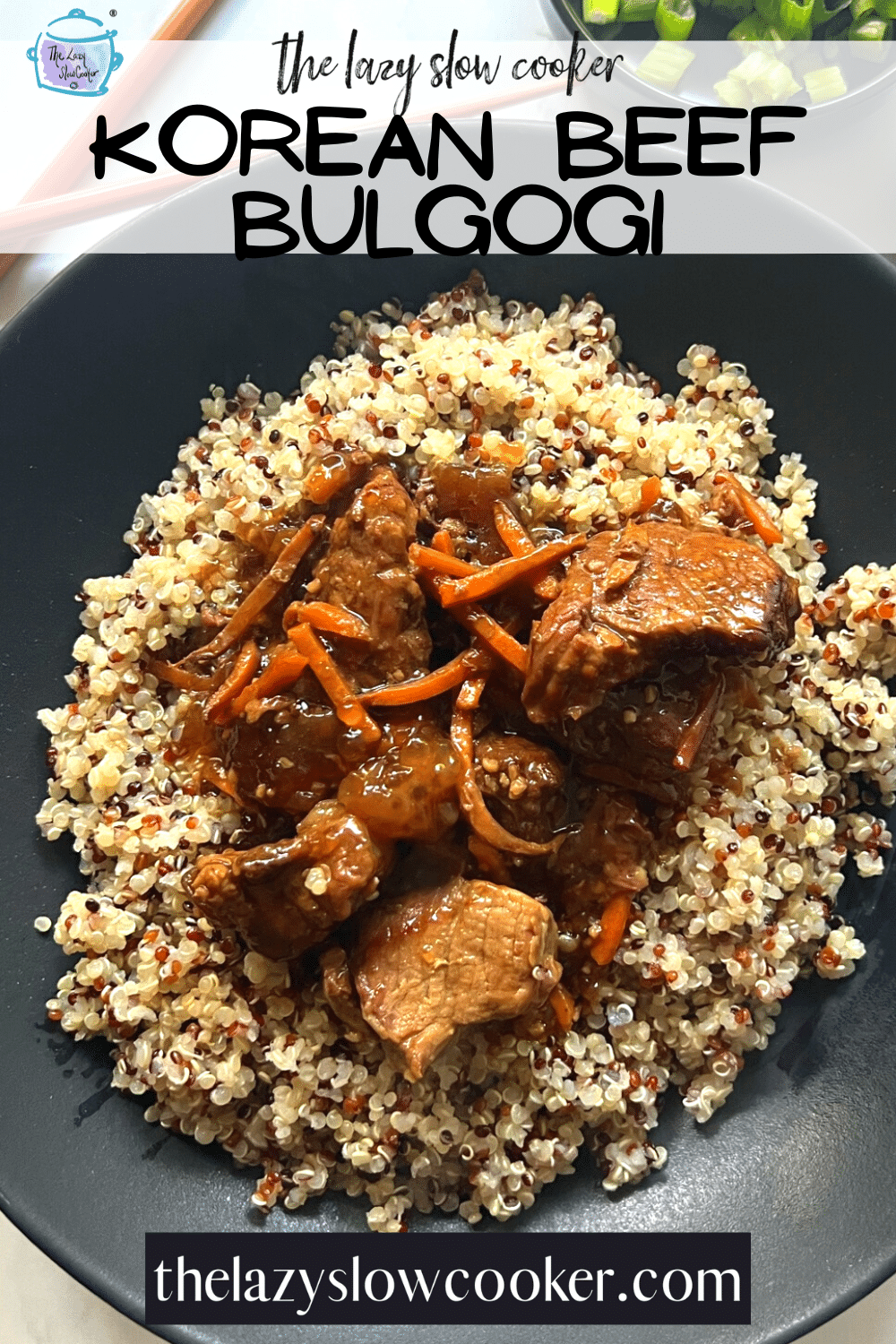 Slow Cooker Korean Beef Bulgogi - The Lazy Slow Cooker I