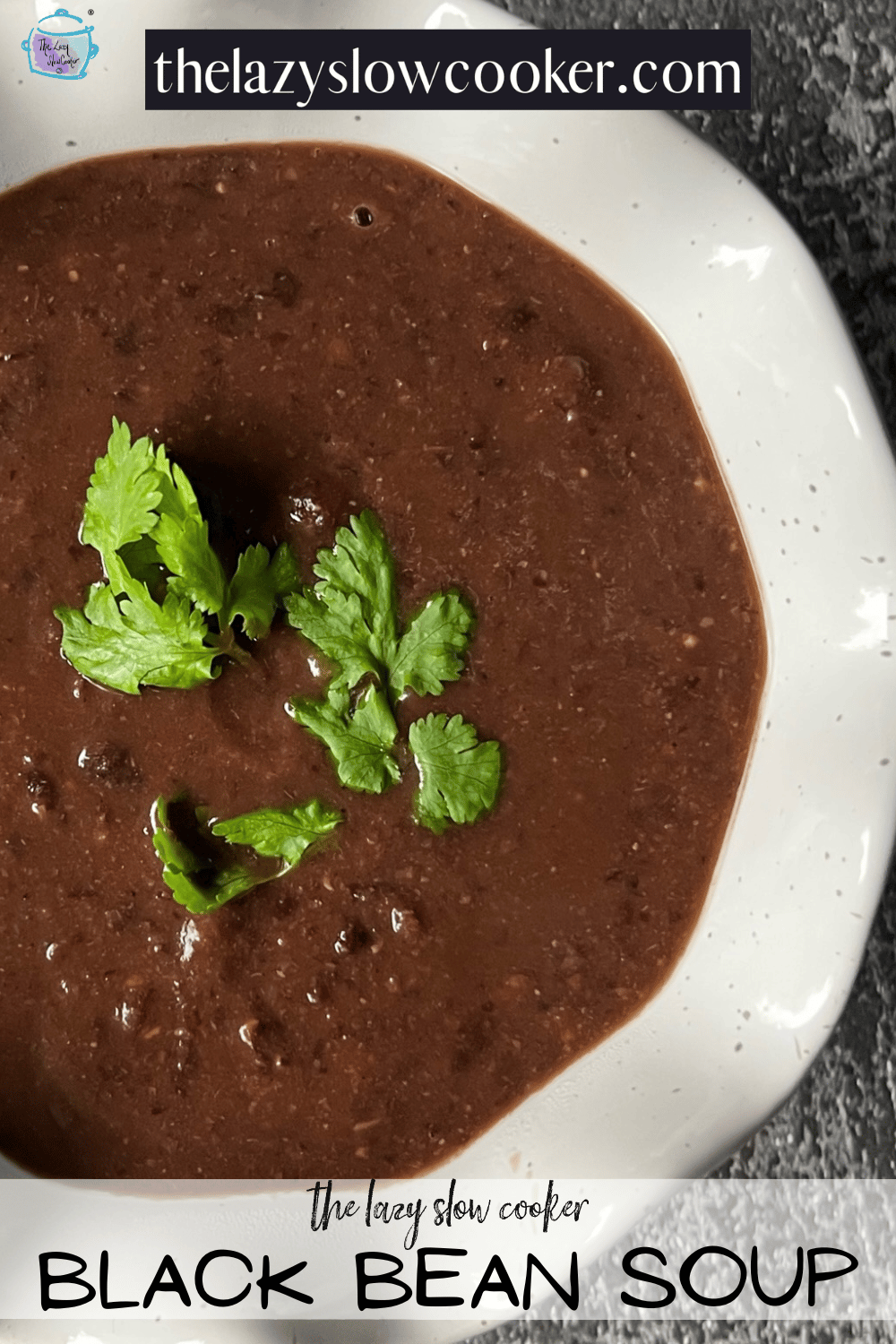 Slow Cooker Black Bean Soup - The Lazy Slow Cooker