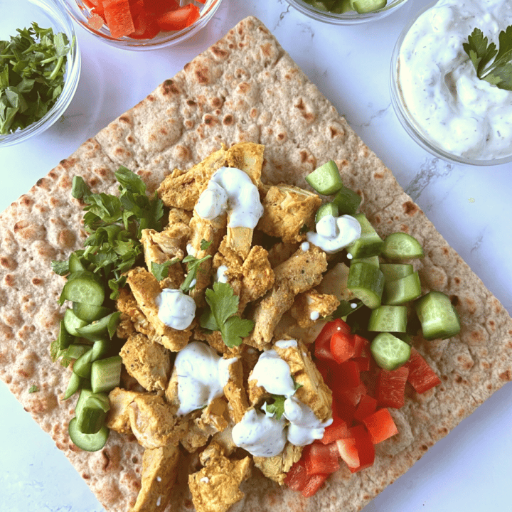 Slow Cooker Chicken Shawarma The Lazy Slow Cooker