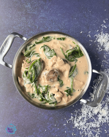 Slow Cooker Creamy Garlic Parmesan Chicken - The Lazy Slow Cooker