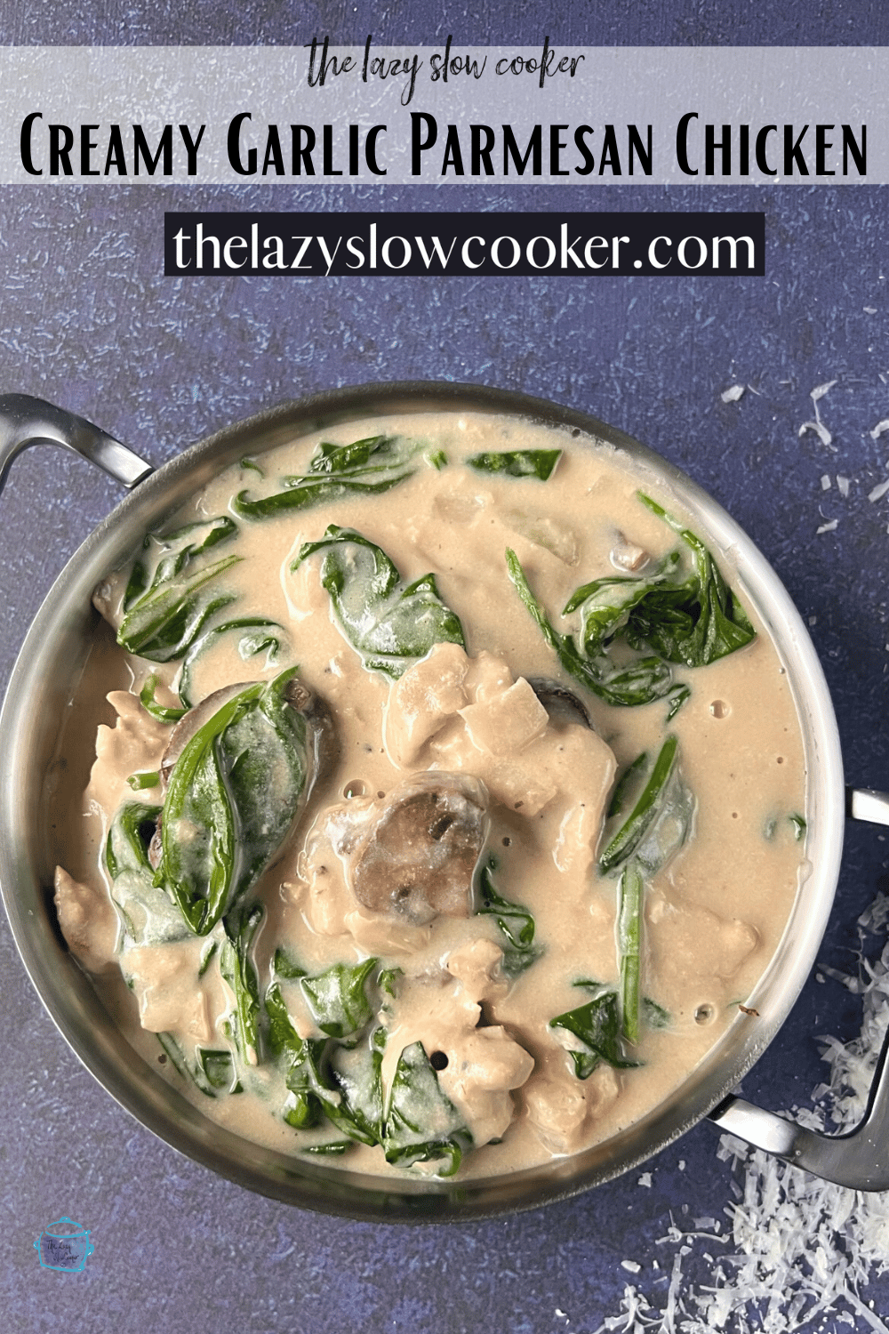 Slow Cooker Creamy Garlic Parmesan Chicken The Lazy Slow Cooker