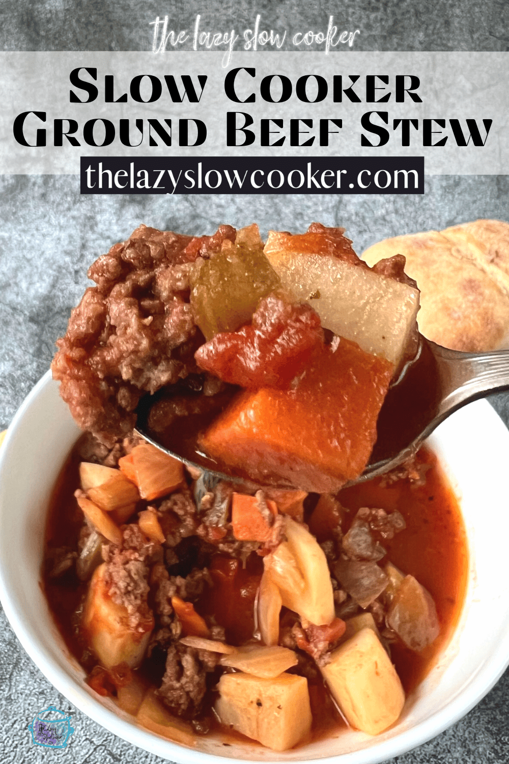 Slow Cooker Ground Beef Stew The Lazy Slow Cooker