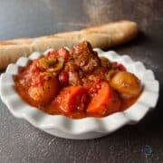 Slow Cooker Spanish Beef Stew - The Lazy Slow Cooker