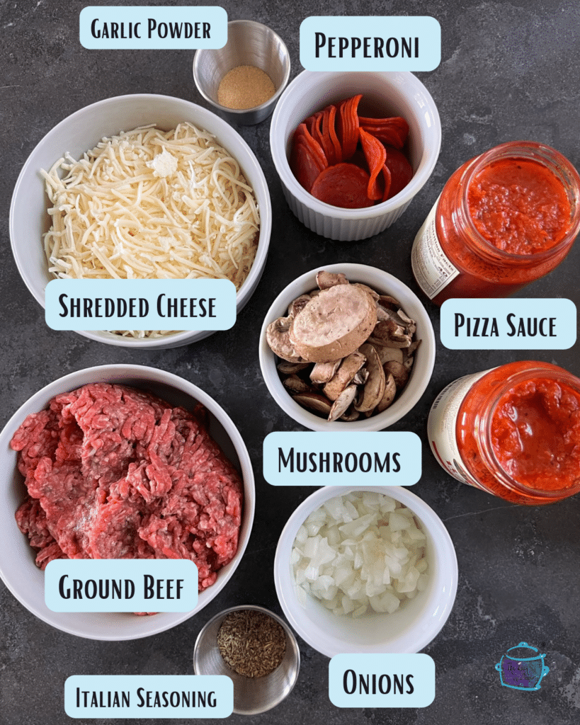 crockpot crustless pizza ingredients