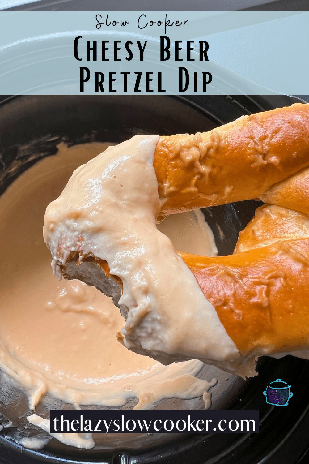 Slow Cooker Soft Pretzel Cheese Dip The Lazy Slow Cooker