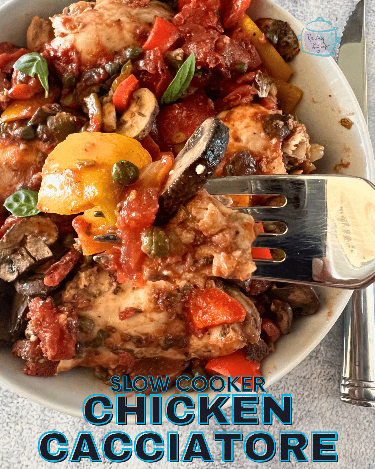 Slow Cooker Chicken Cacciatore The Lazy Slow Cooker