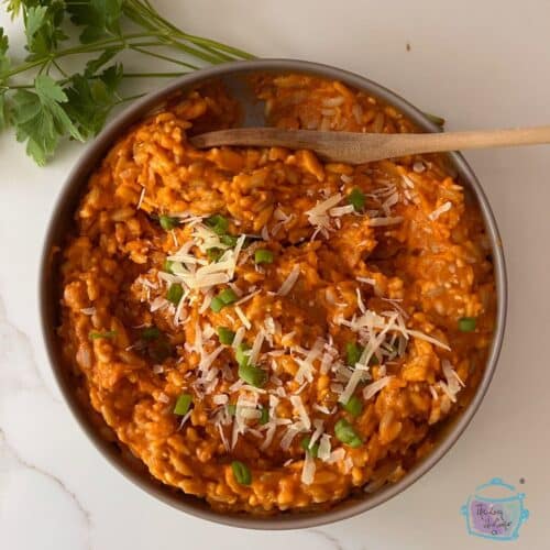 Slow Cooker Orzo In Vegetable Sauce The Lazy Slow Cooker