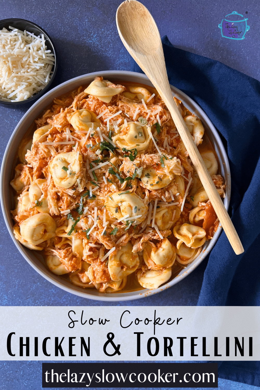 Slow Cooker Chicken Tortellini The Lazy Slow Cooker   Chicken Tortellini Pin 01 