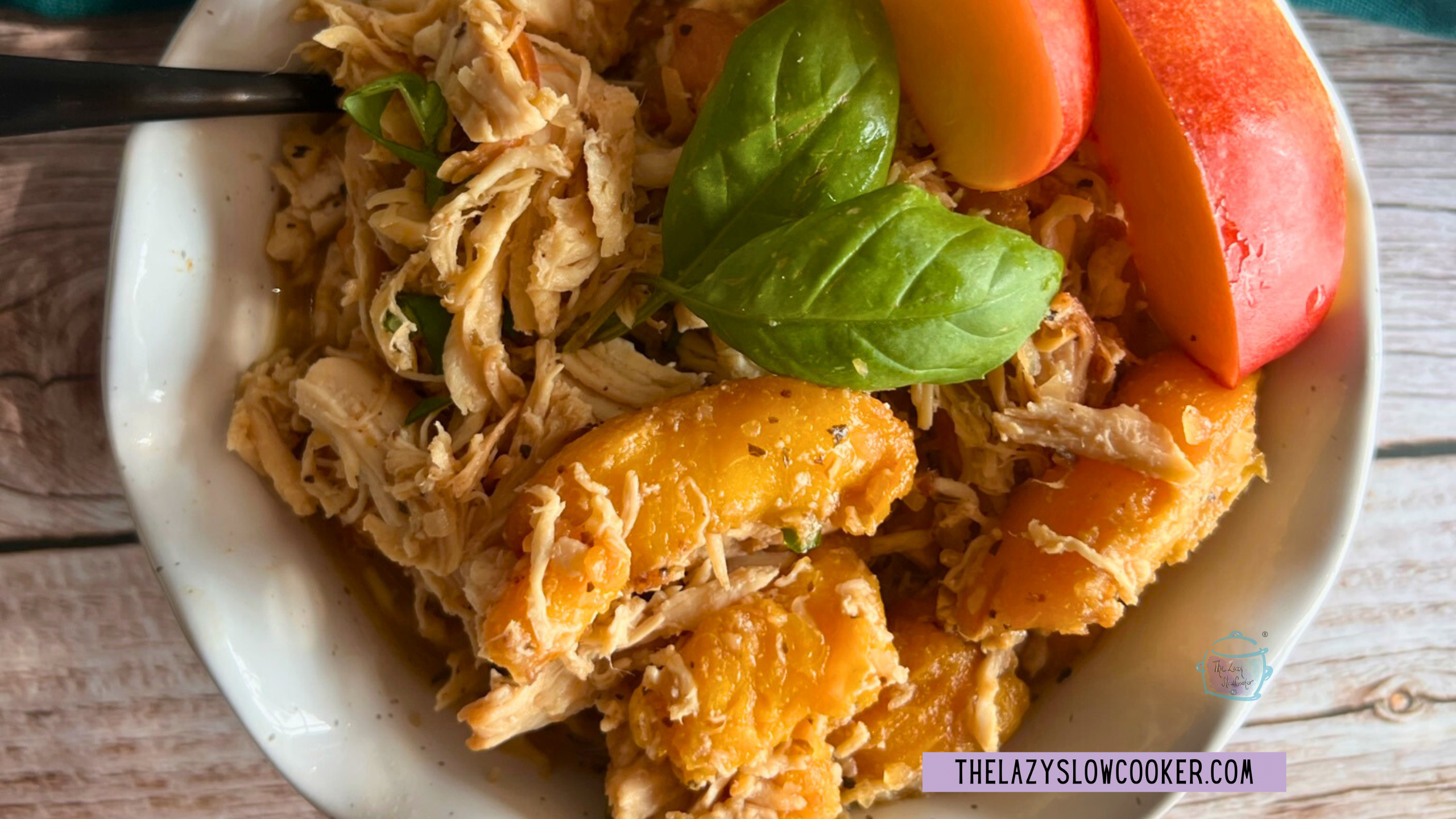 Slow Cooker Balsamic Peach Chicken