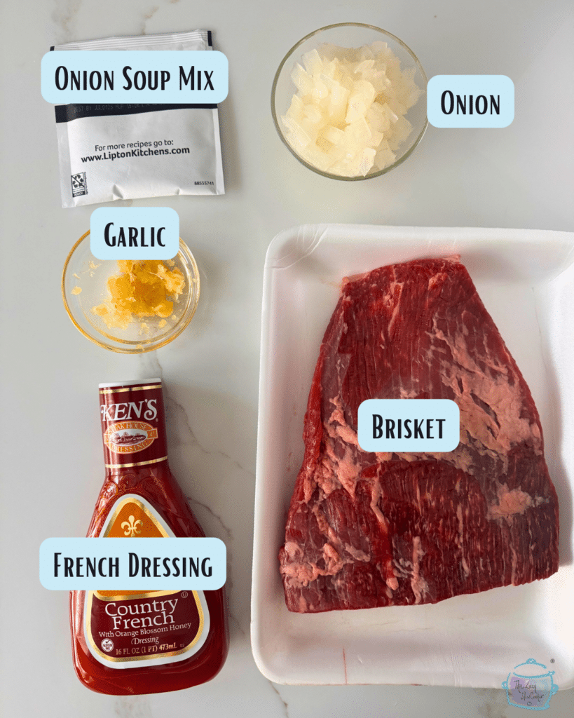 the easiest brisket ingredients with labels