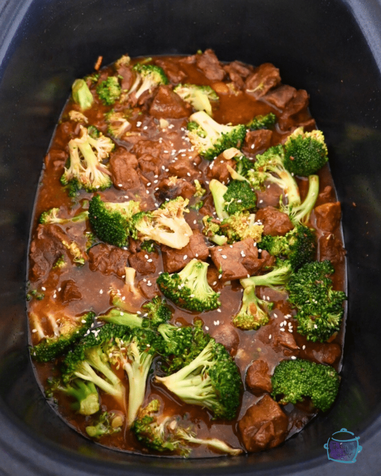 Slow Cooker Orange Beef And Broccoli The Lazy Slow Cooker