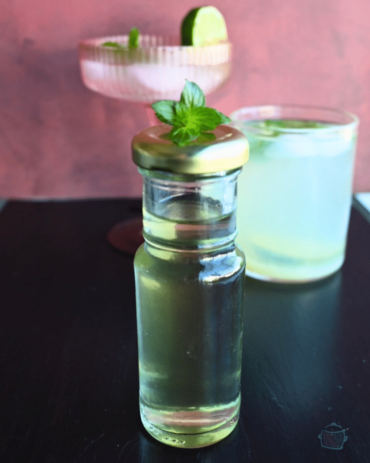 Slow Mints Slow Cooker Mint Simple Syrup - The Lazy Slow Cooker