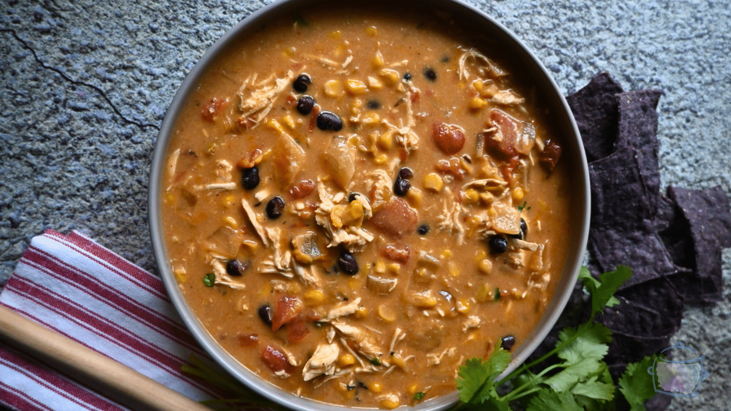 Slow Cooker Creamy Southwest Chicken Soup