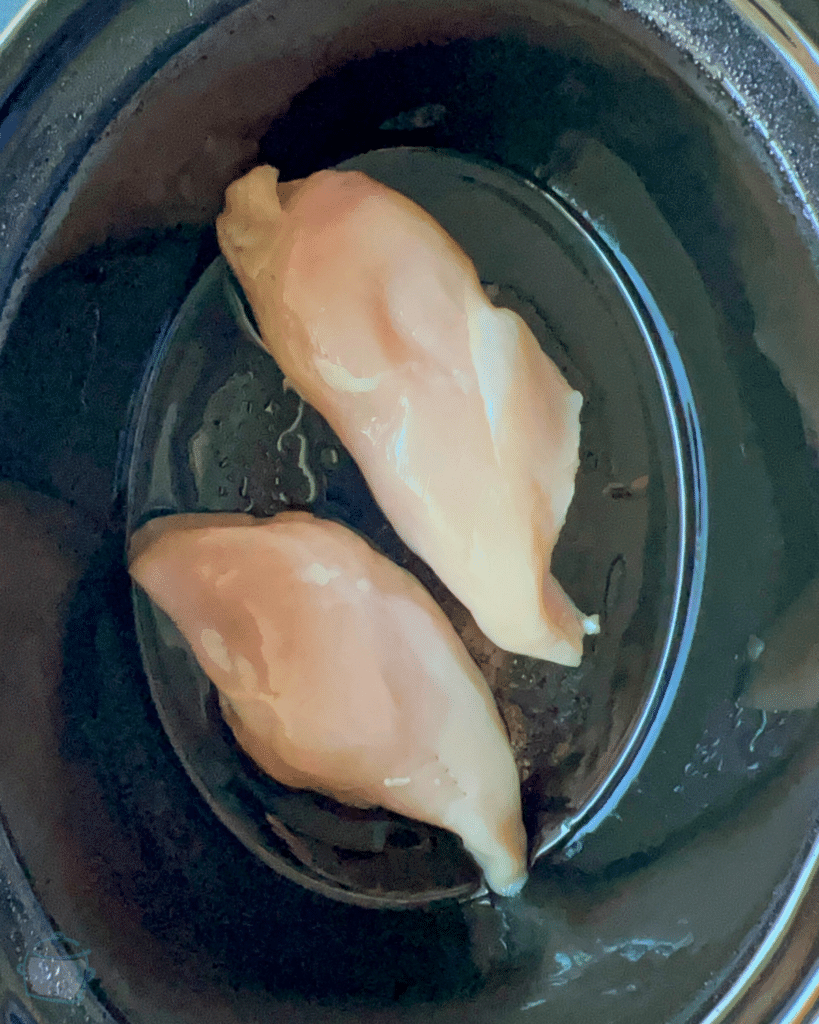 boneless skinless chicken breasts in a slow cooker