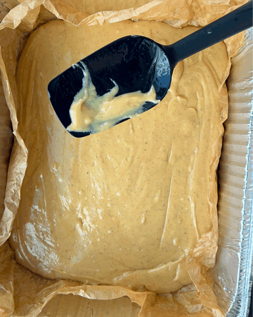 heated and mixed fudge that has been poured into a pan to cool