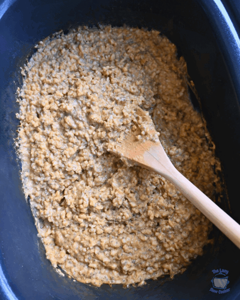 finished pumpkin pie oats ready to serve